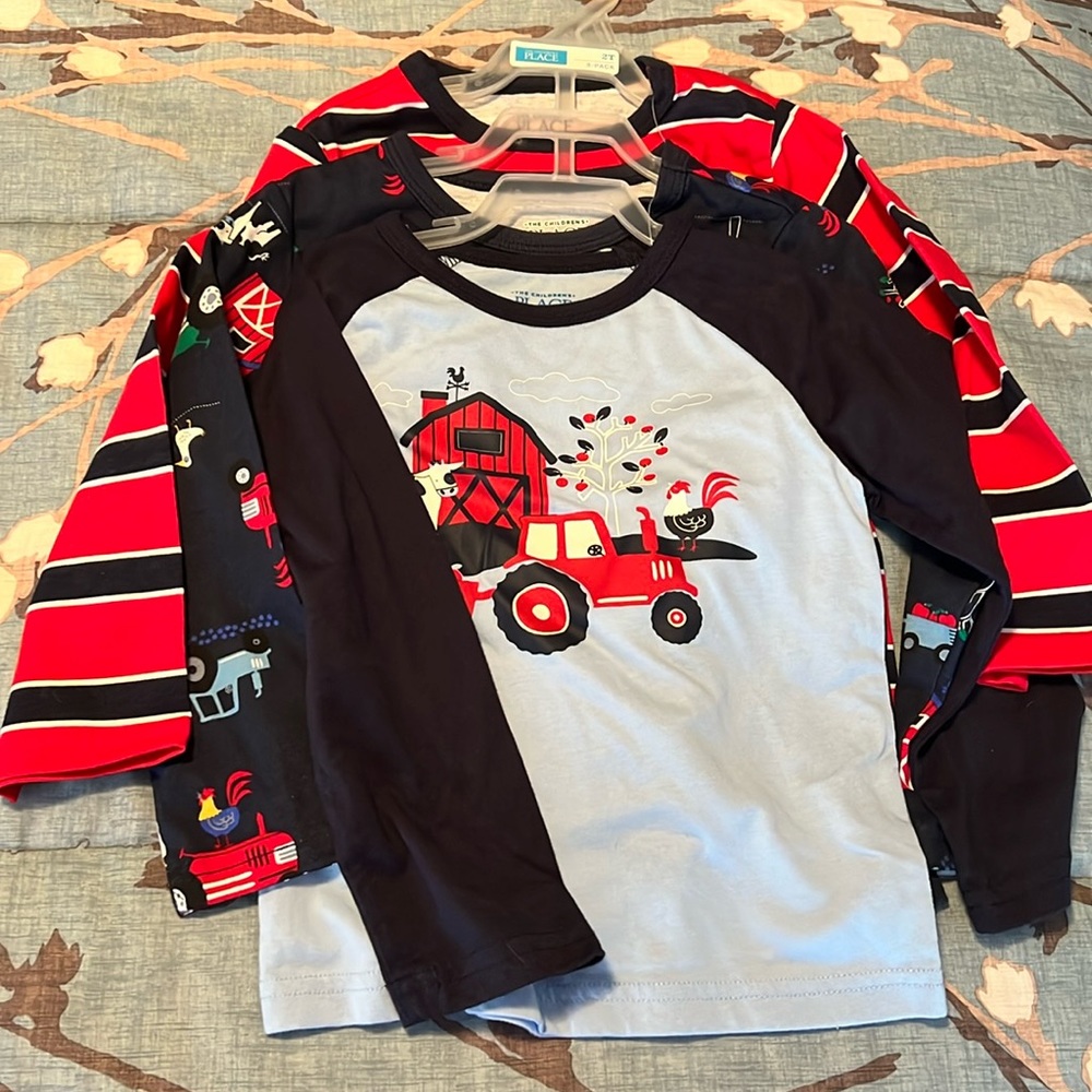NET 3-pack 2T long sleeve shirts Children’s Place